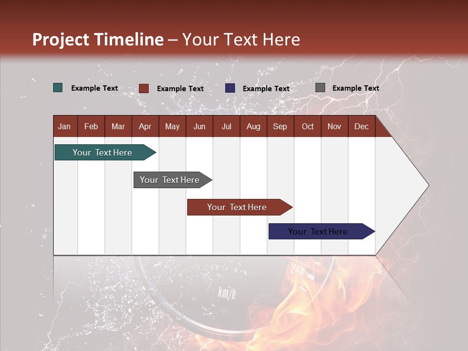 Inferno Black Fast PowerPoint Template