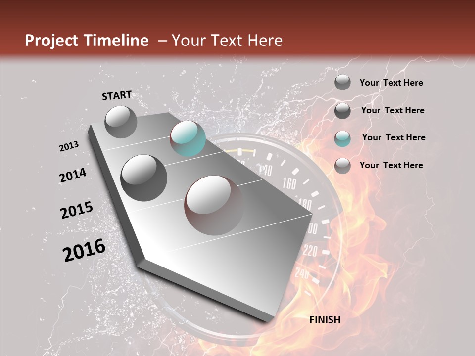 Inferno Black Fast PowerPoint Template
