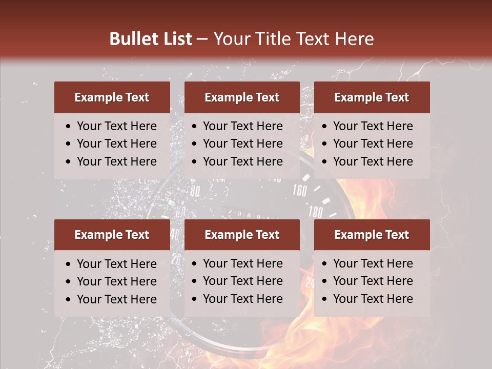 Inferno Black Fast PowerPoint Template