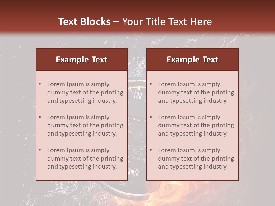 Inferno Black Fast PowerPoint Template