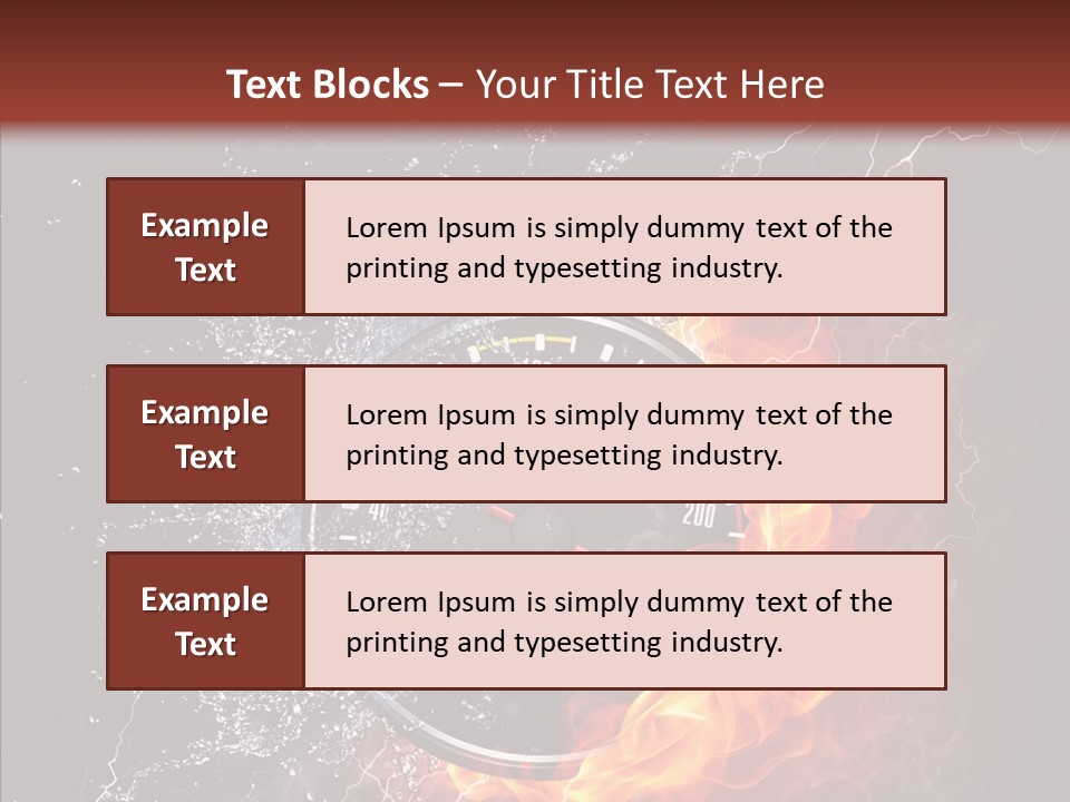 Inferno Black Fast PowerPoint Template
