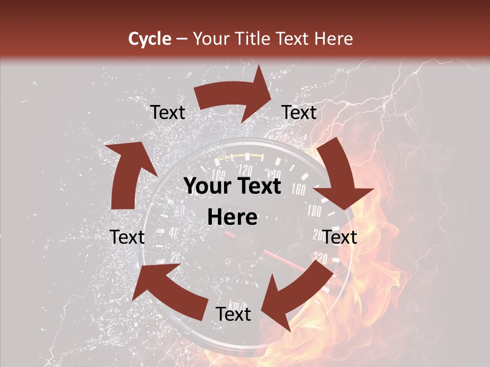 Inferno Black Fast PowerPoint Template