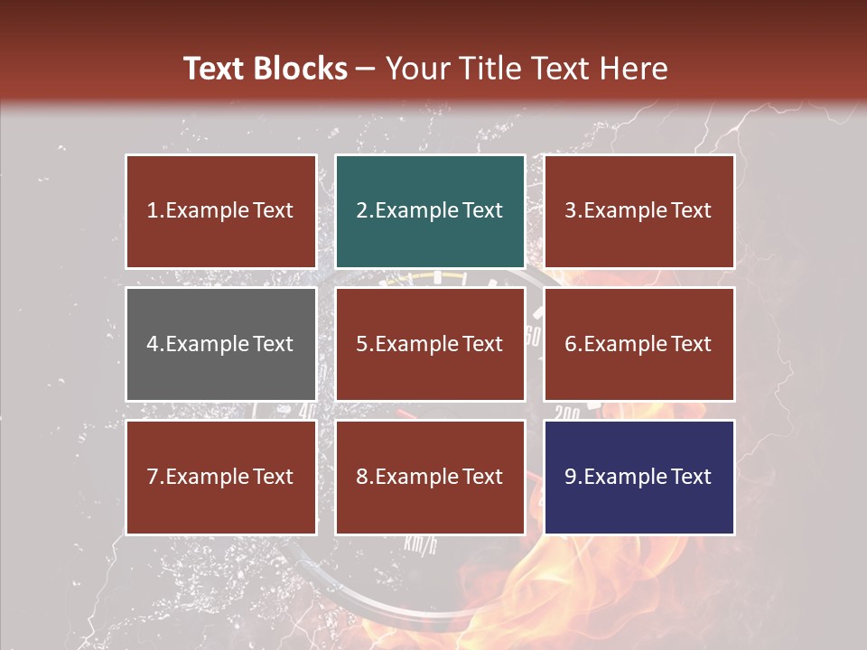Inferno Black Fast PowerPoint Template
