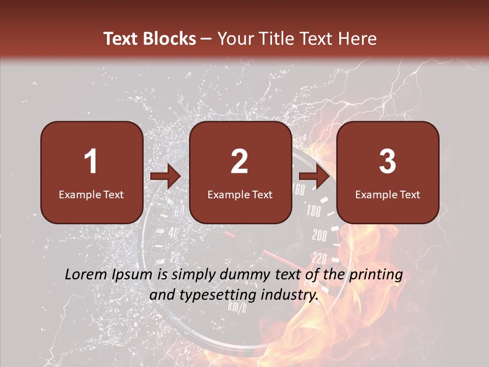 Inferno Black Fast PowerPoint Template