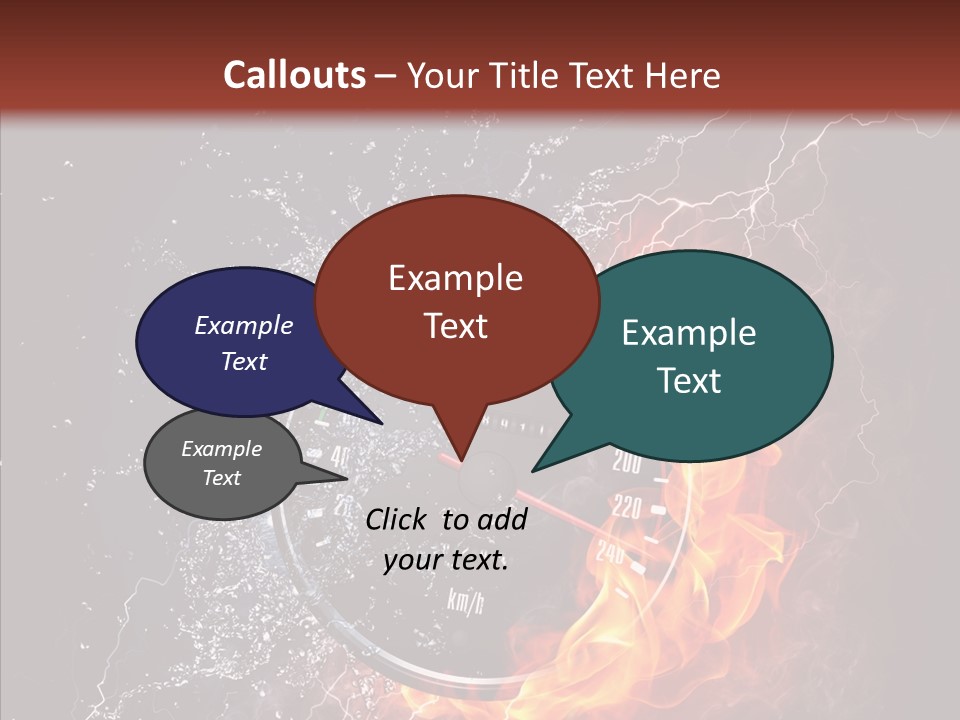Inferno Black Fast PowerPoint Template