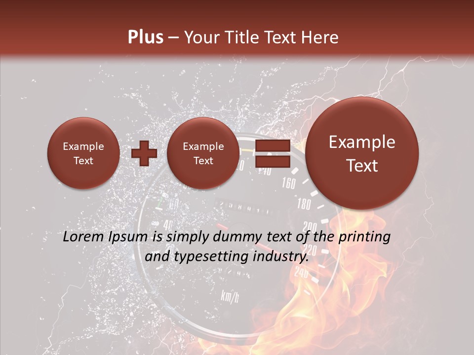 Inferno Black Fast PowerPoint Template