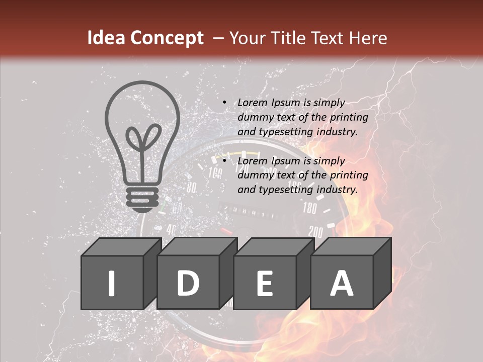 Inferno Black Fast PowerPoint Template