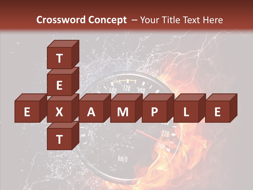 Inferno Black Fast PowerPoint Template