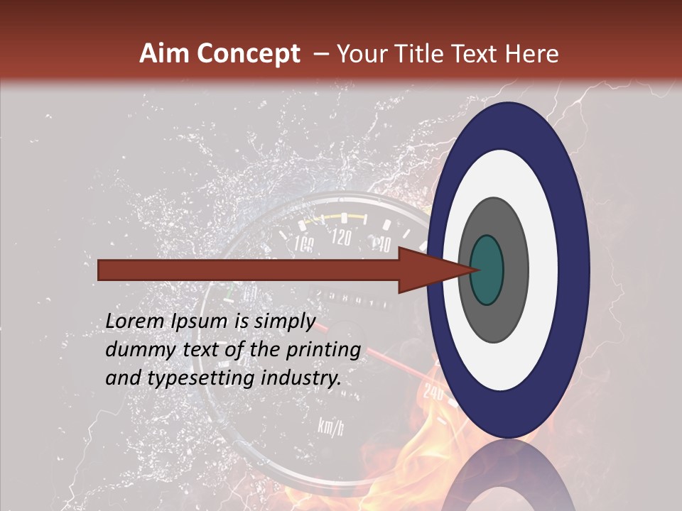 Inferno Black Fast PowerPoint Template