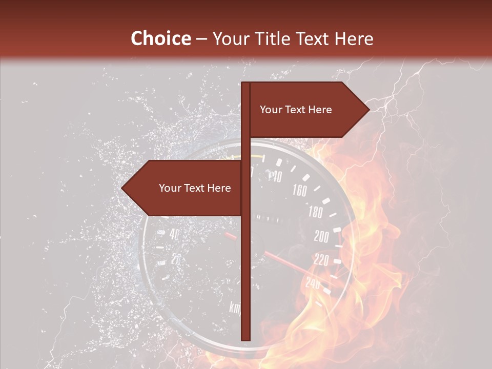 Inferno Black Fast PowerPoint Template