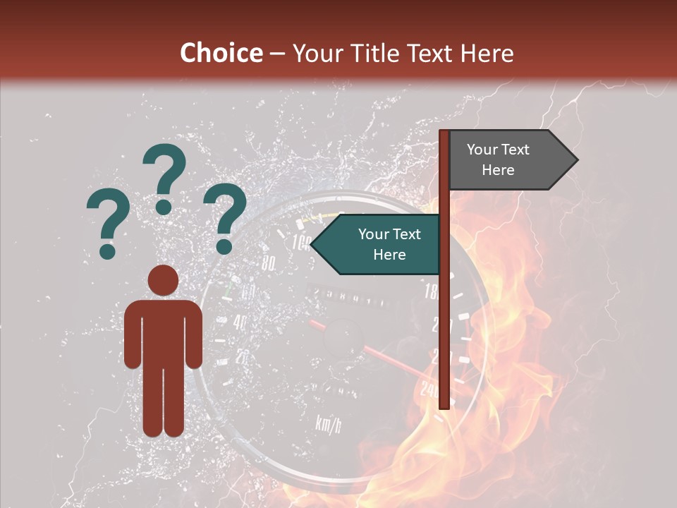 Inferno Black Fast PowerPoint Template