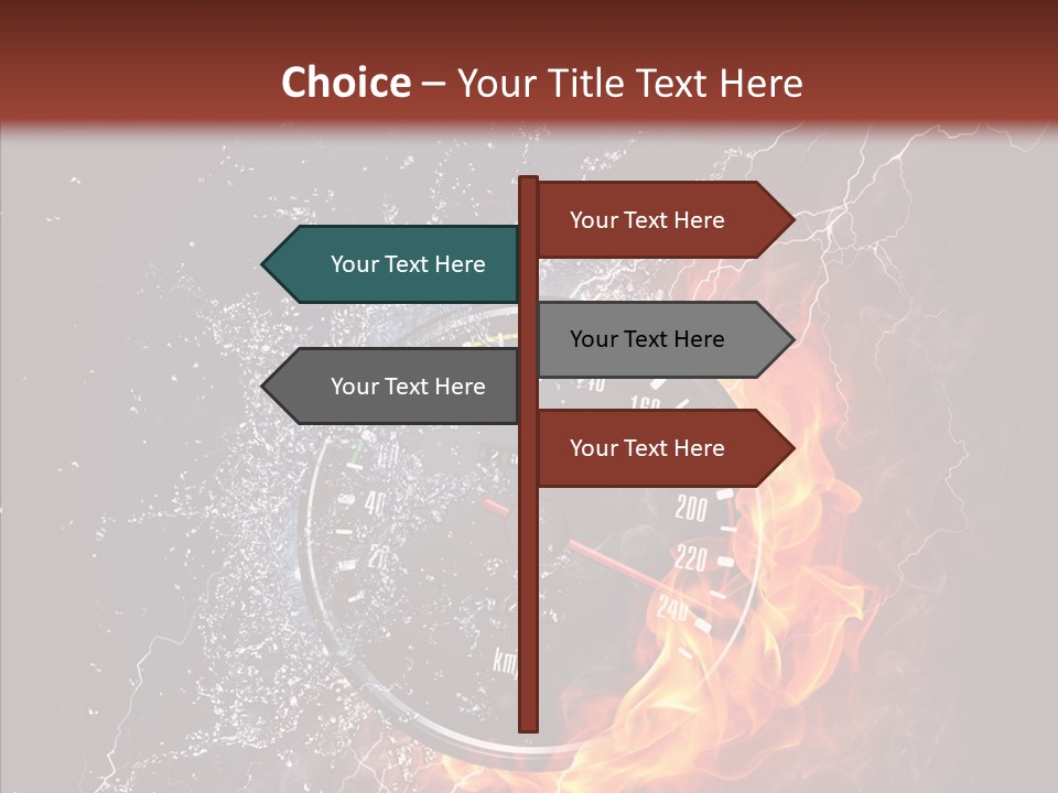Inferno Black Fast PowerPoint Template