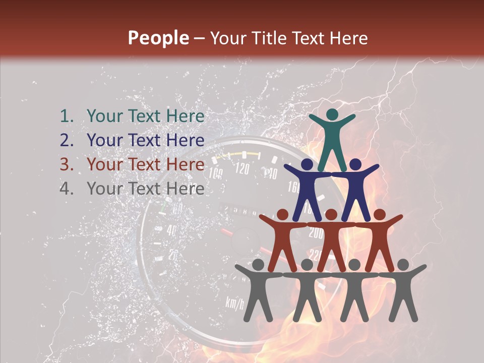 Inferno Black Fast PowerPoint Template