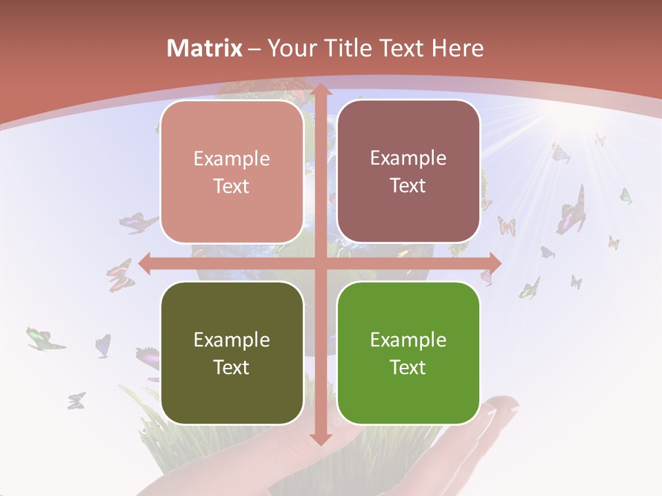 Attractive Hand Holiday PowerPoint Template