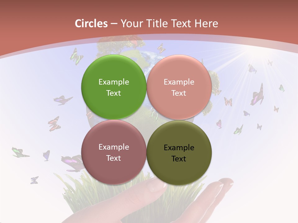 Attractive Hand Holiday PowerPoint Template