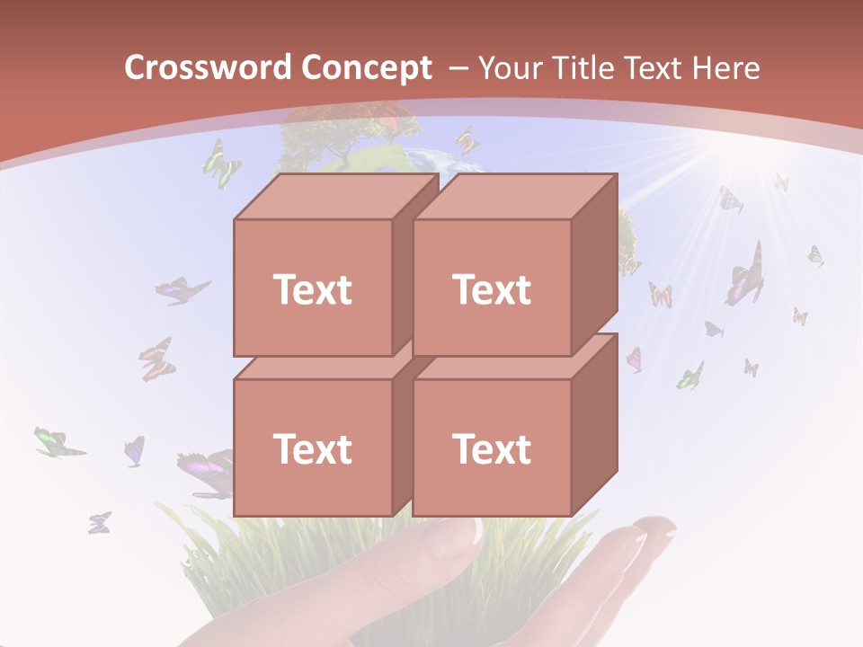 Attractive Hand Holiday PowerPoint Template