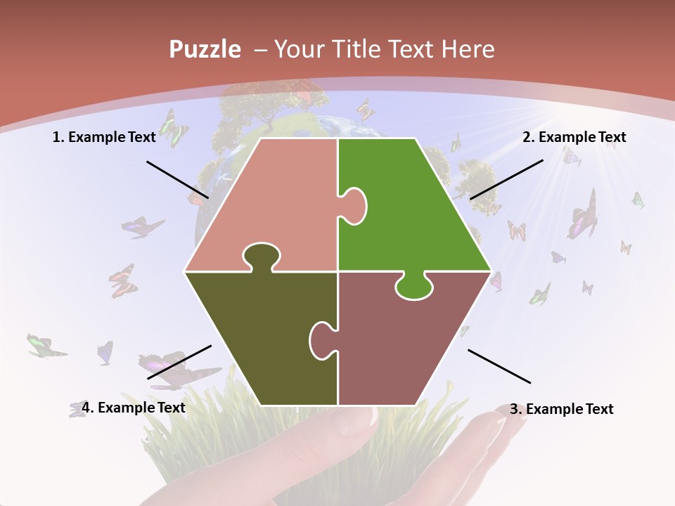 Attractive Hand Holiday PowerPoint Template