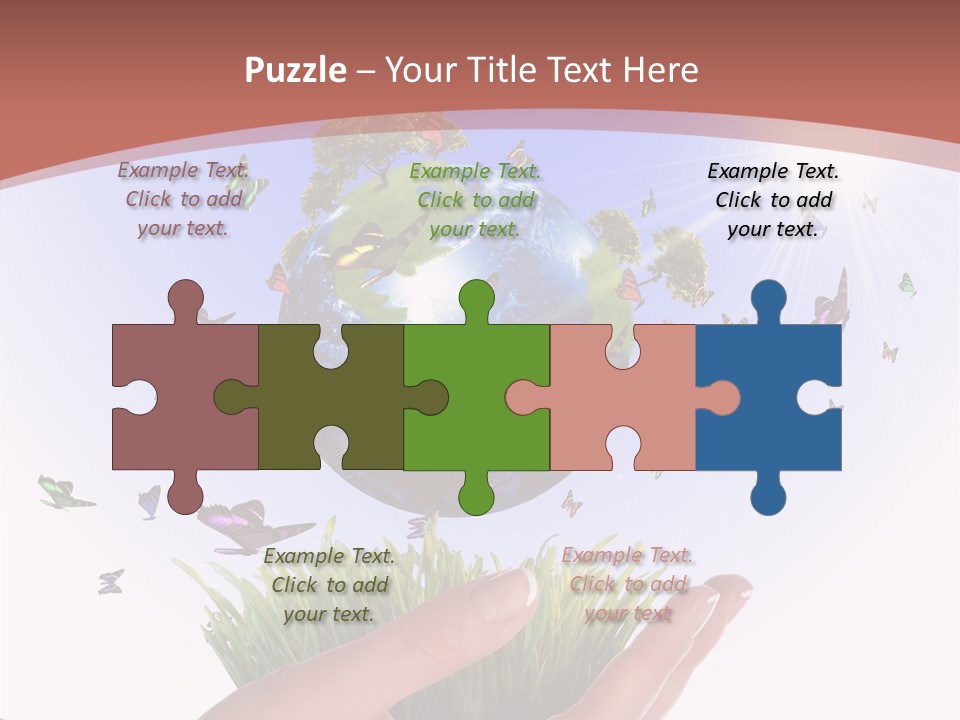 Attractive Hand Holiday PowerPoint Template