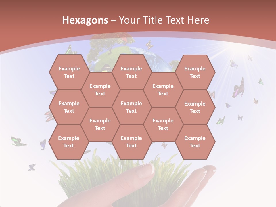 Attractive Hand Holiday PowerPoint Template