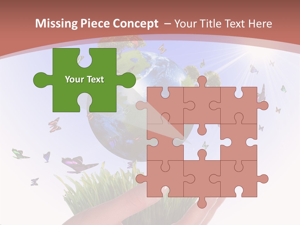 Attractive Hand Holiday PowerPoint Template