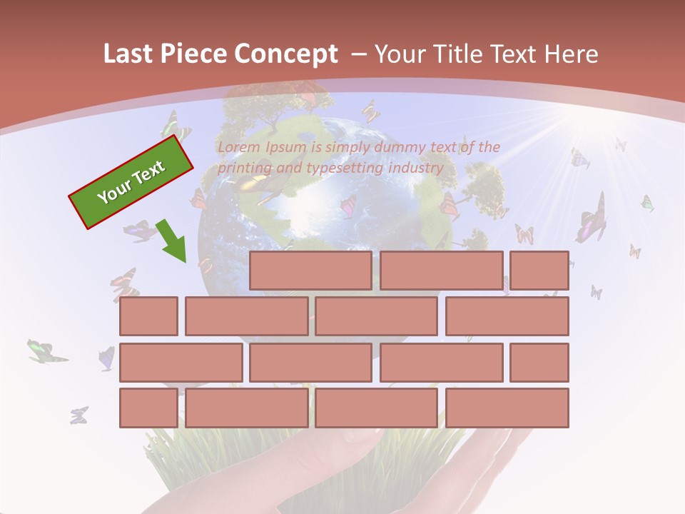 Attractive Hand Holiday PowerPoint Template