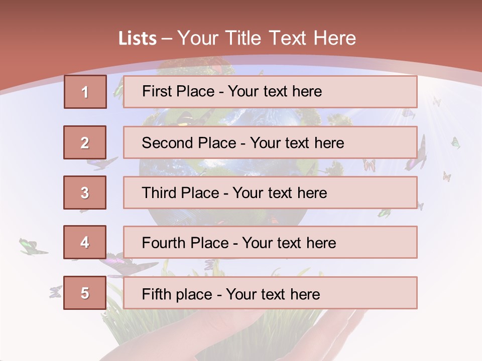 Attractive Hand Holiday PowerPoint Template