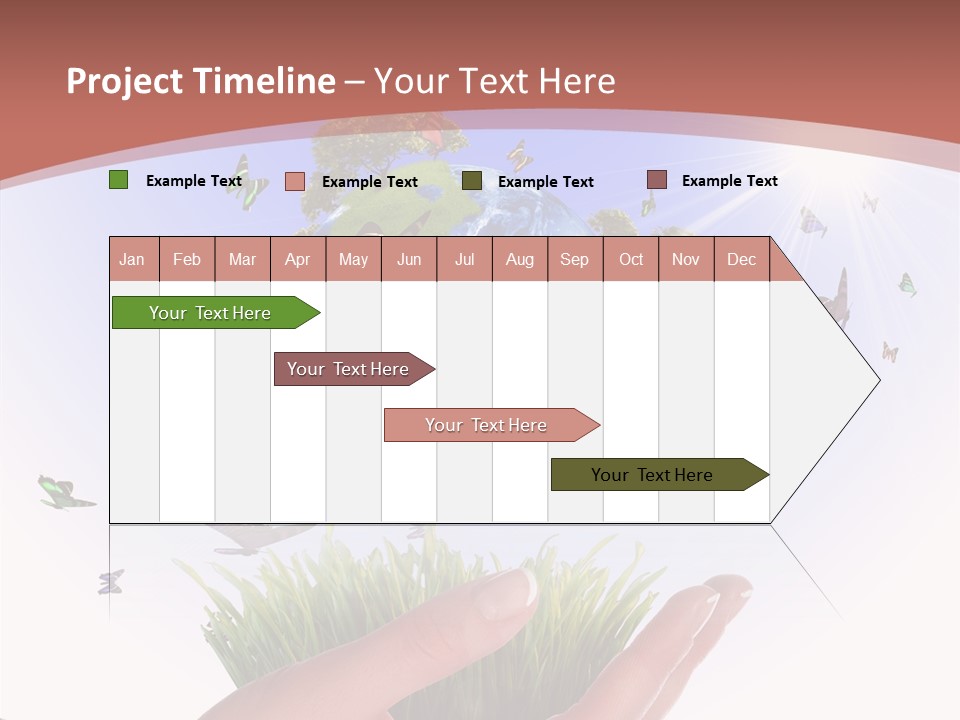 Attractive Hand Holiday PowerPoint Template