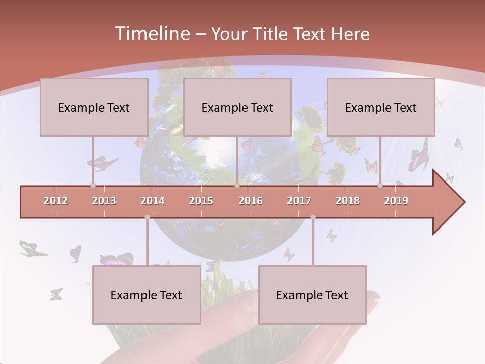 Attractive Hand Holiday PowerPoint Template