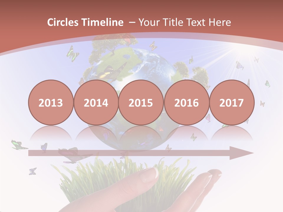Attractive Hand Holiday PowerPoint Template