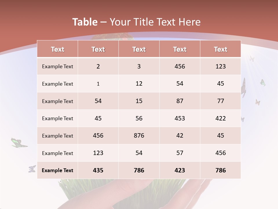 Attractive Hand Holiday PowerPoint Template