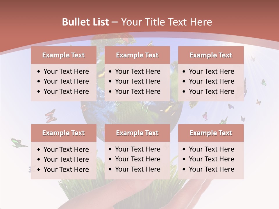 Attractive Hand Holiday PowerPoint Template