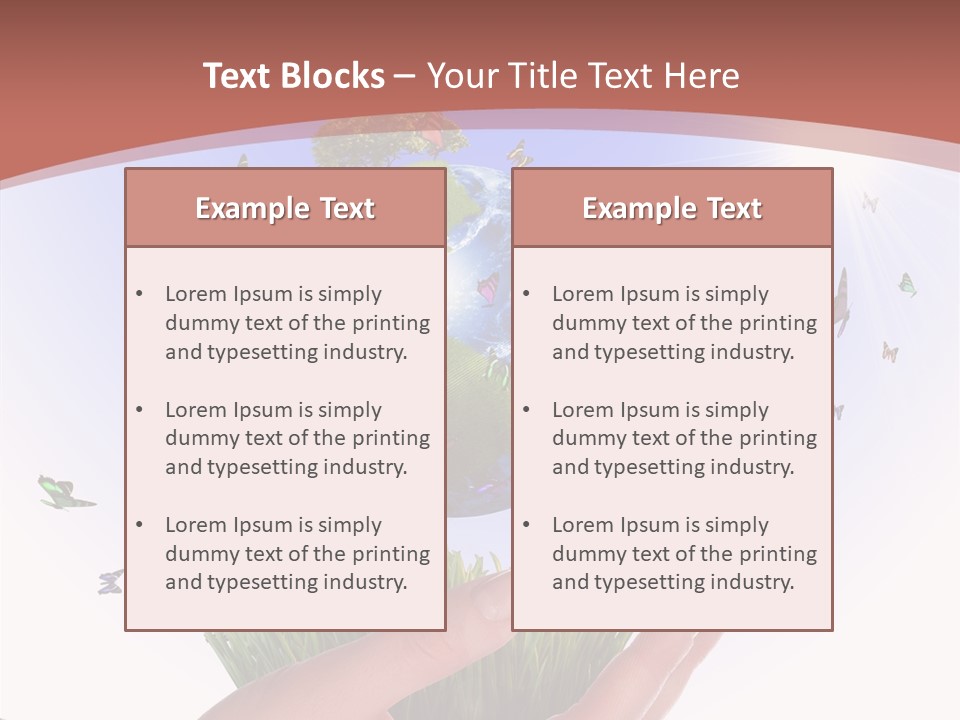 Attractive Hand Holiday PowerPoint Template