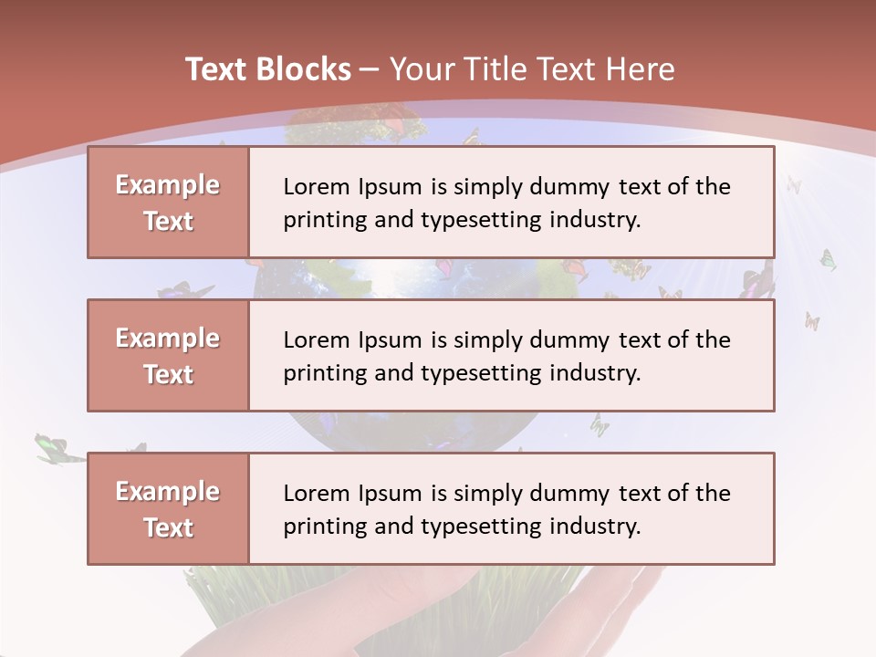 Attractive Hand Holiday PowerPoint Template
