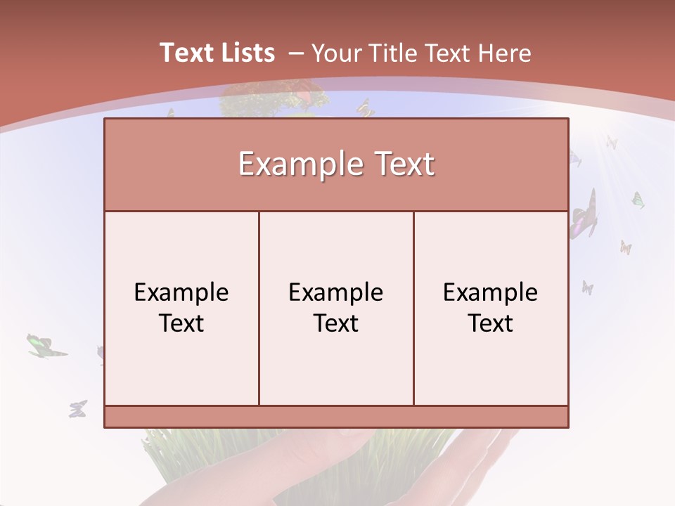 Attractive Hand Holiday PowerPoint Template