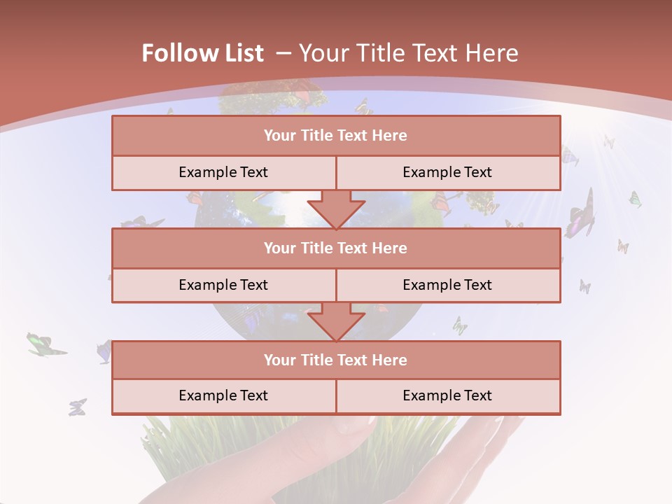 Attractive Hand Holiday PowerPoint Template