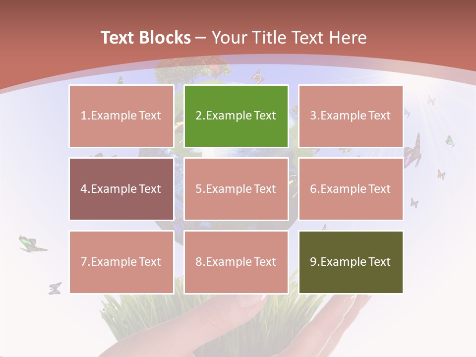 Attractive Hand Holiday PowerPoint Template