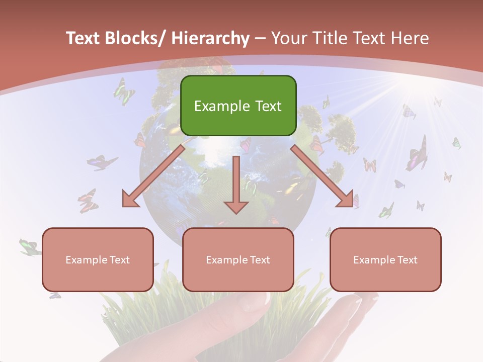 Attractive Hand Holiday PowerPoint Template