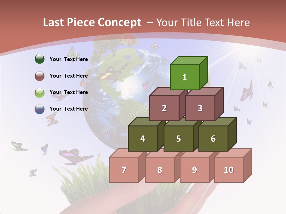 Attractive Hand Holiday PowerPoint Template