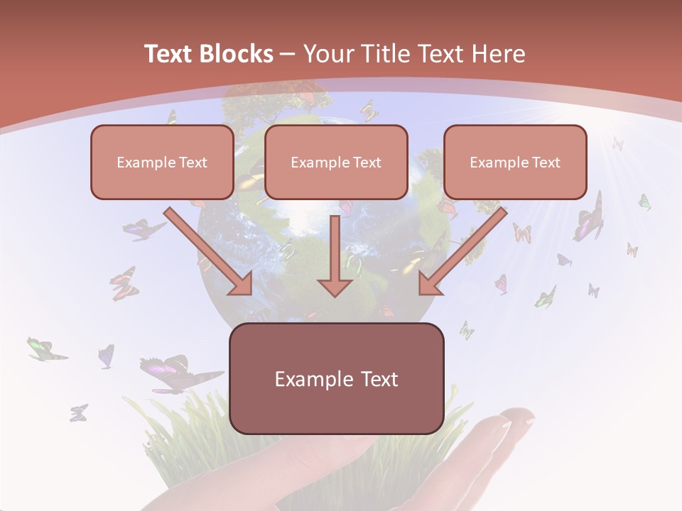 Attractive Hand Holiday PowerPoint Template