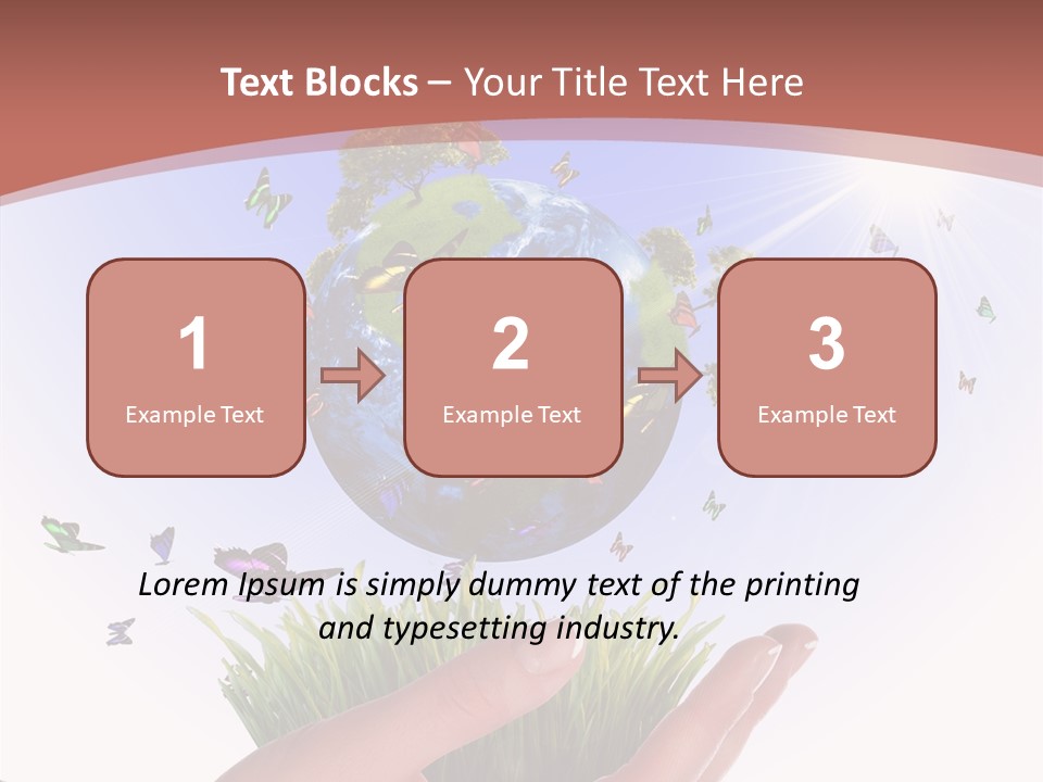 Attractive Hand Holiday PowerPoint Template