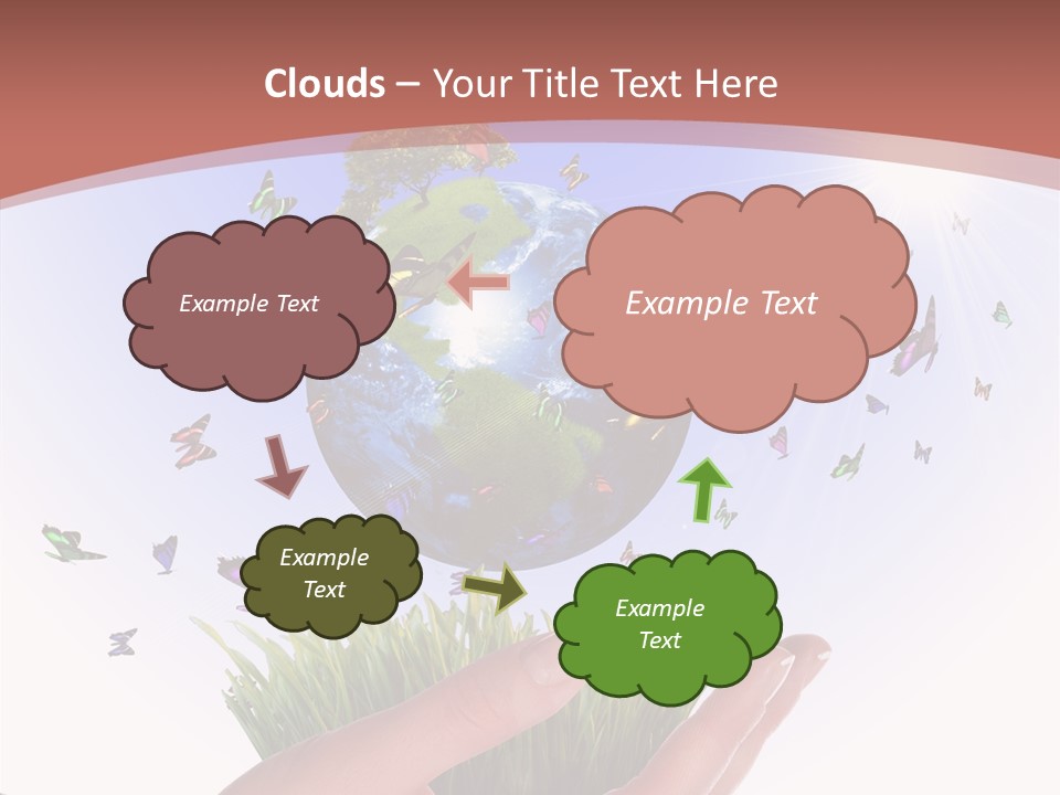 Attractive Hand Holiday PowerPoint Template