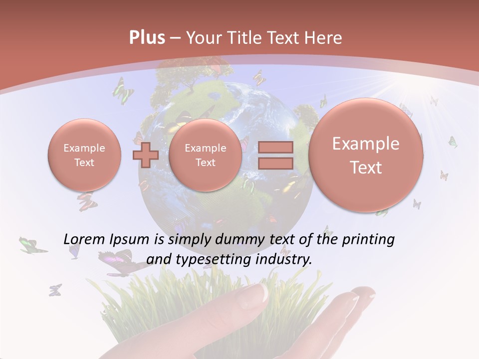 Attractive Hand Holiday PowerPoint Template