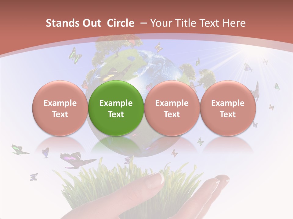 Attractive Hand Holiday PowerPoint Template