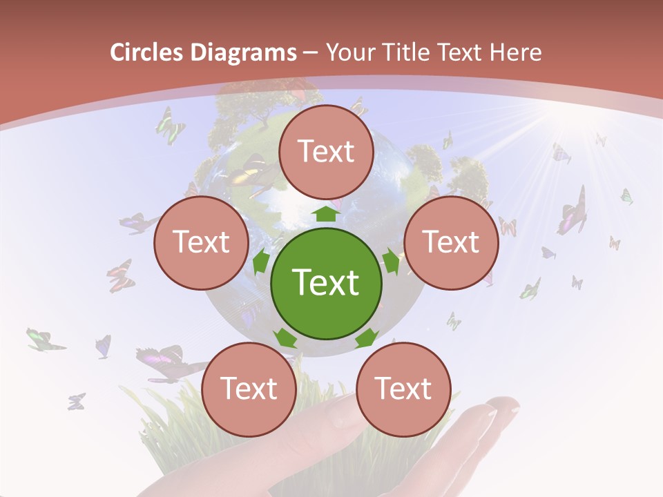 Attractive Hand Holiday PowerPoint Template