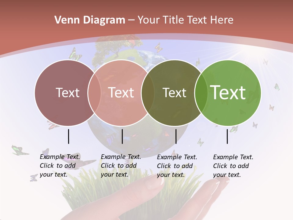 Attractive Hand Holiday PowerPoint Template