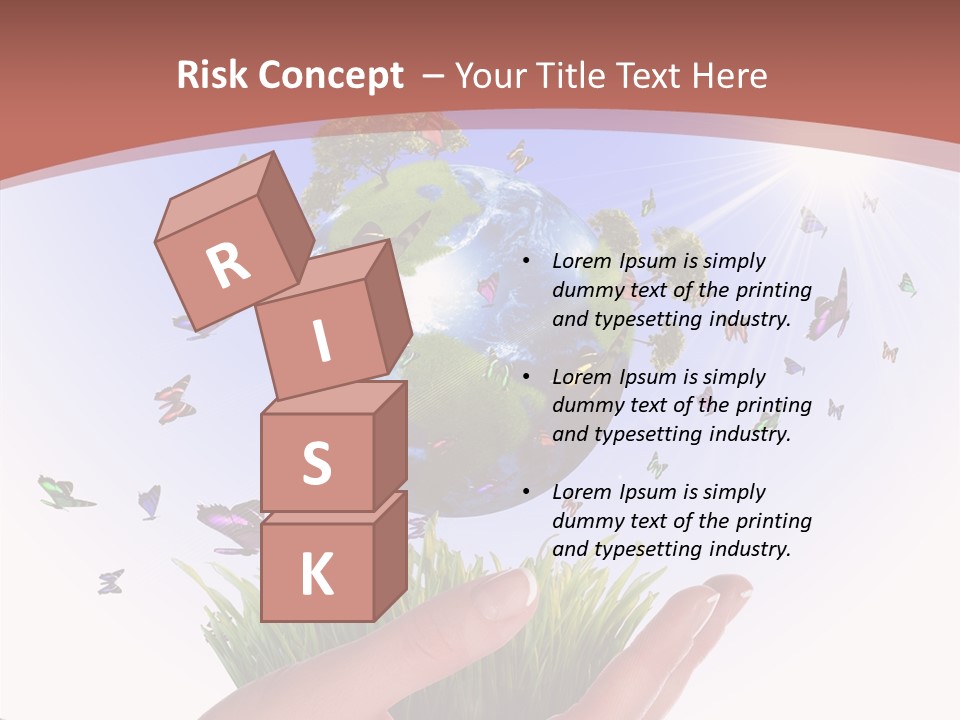 Attractive Hand Holiday PowerPoint Template