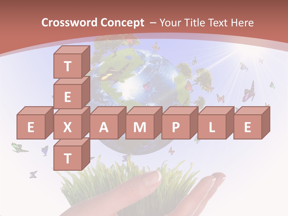 Attractive Hand Holiday PowerPoint Template