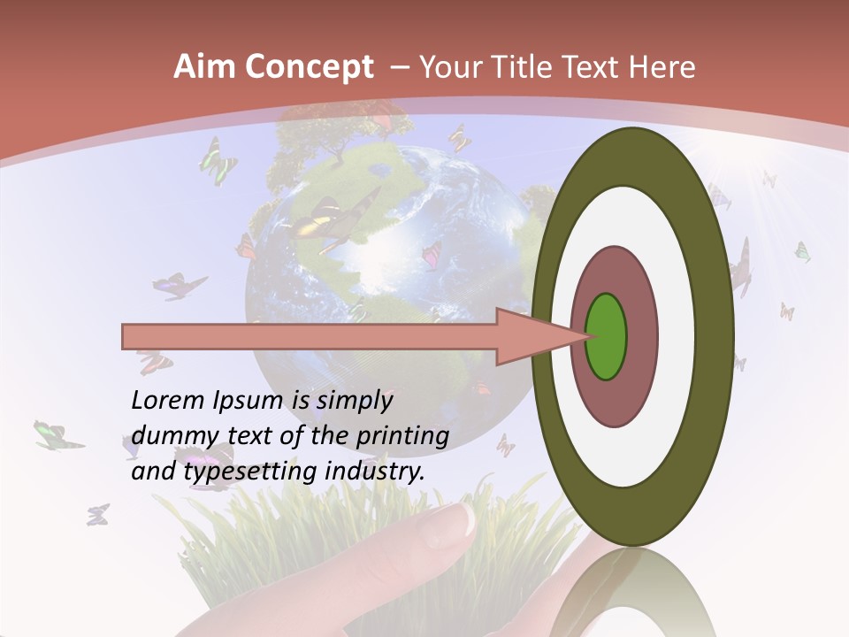 Attractive Hand Holiday PowerPoint Template