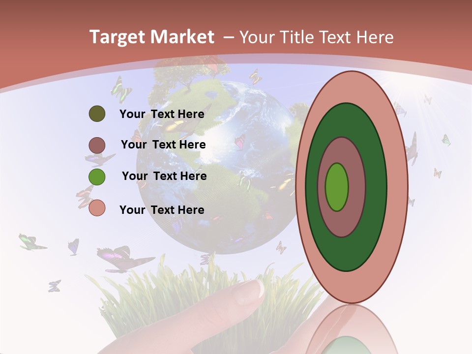 Attractive Hand Holiday PowerPoint Template