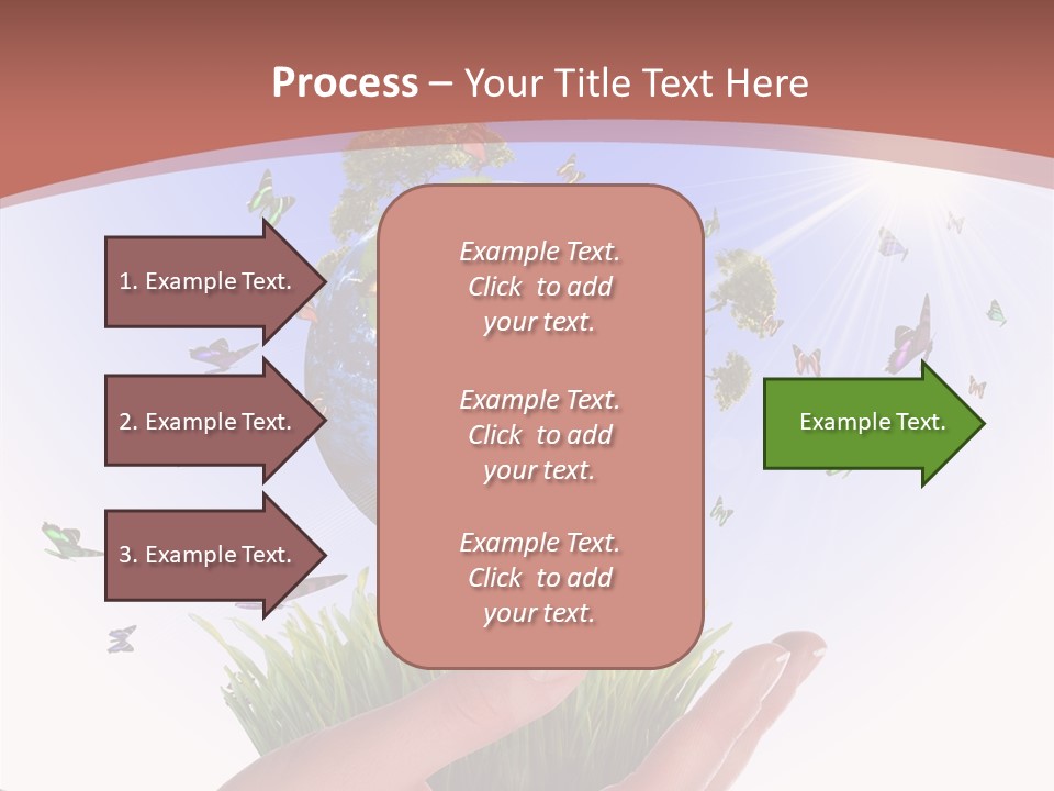 Attractive Hand Holiday PowerPoint Template